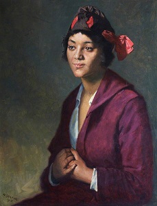 William Strang, Dreams, 1915, oil on canvas, 76.2 x 61.2 cm. Museums & Galleries Edinburgh- City of Edinburgh Council (CC BY-NC-ND)